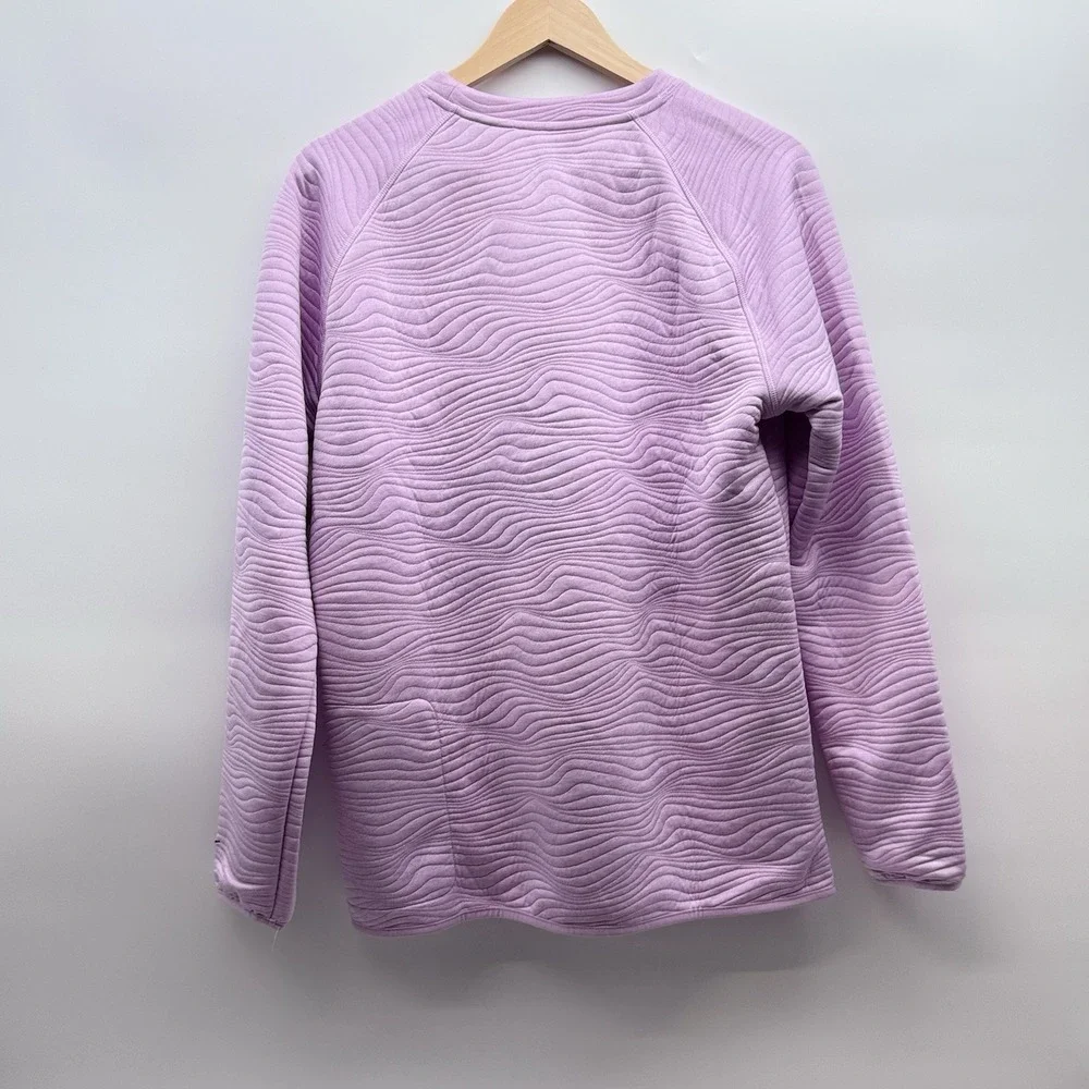 Nike Golf Dri-Fit Tour Men's Medium Quilted Crew Neck Pink Sweatshirt MSRP $105